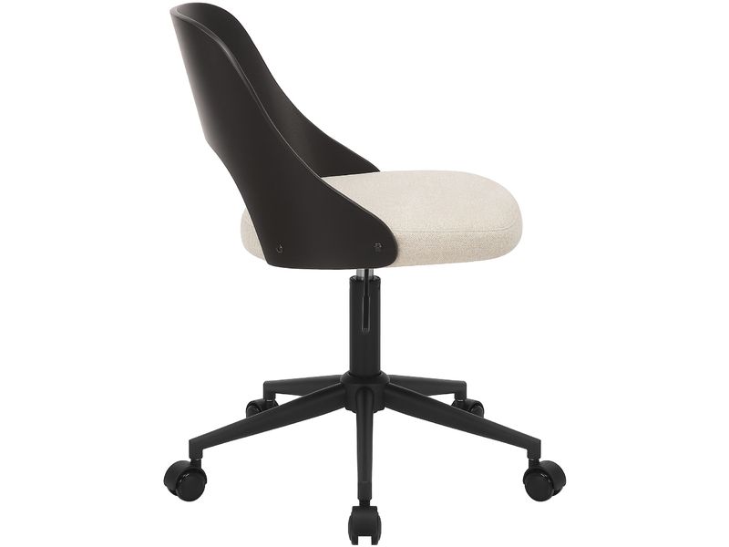 AC Design Bürostuhl Lucy, Schwarz / Weiss Höhenverstellbarer Schreibtischstuhl