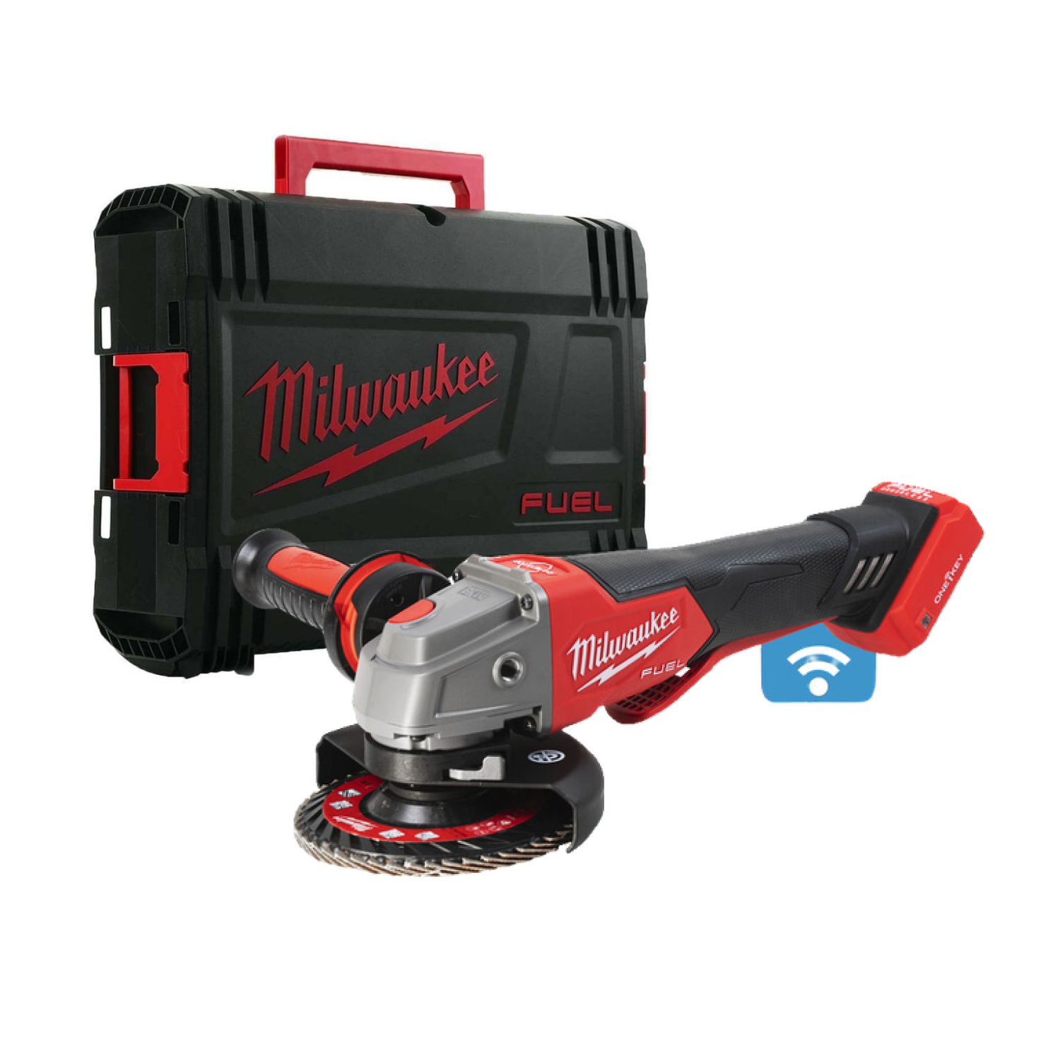 Milwaukee M18 ONEFSAG125XPDB-0X 18V Li-ion accu Haakse slijper body in HD box - 125mm - koolborstelloos