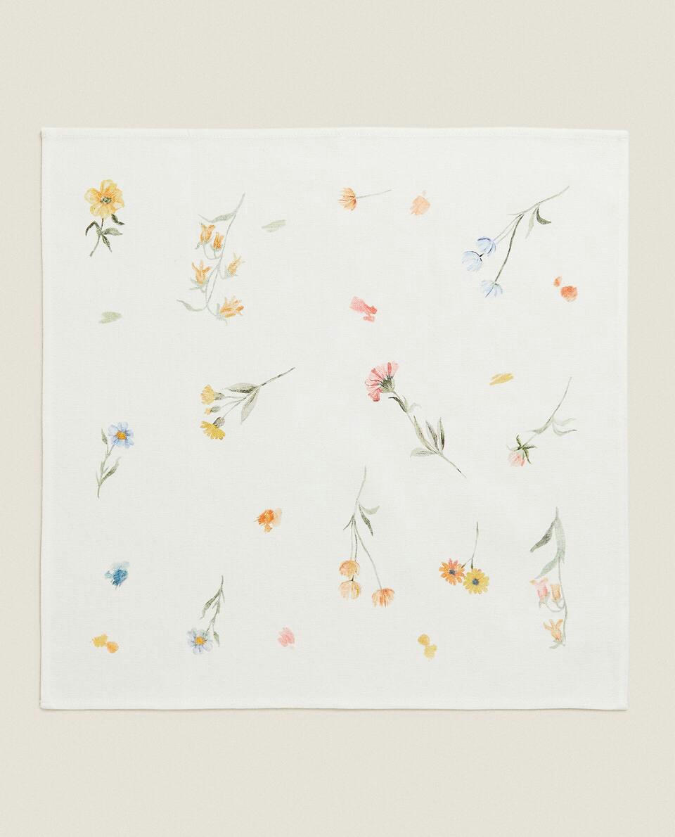 Guardanapos com estampa floral (pacote com 2)