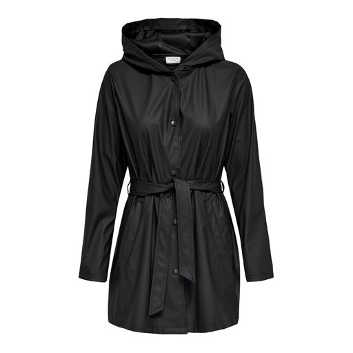 JDY Shelby Belt Regnjakke, Black, M