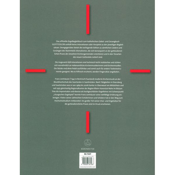 Bärenreiter Intonationen Zum Gotteslob