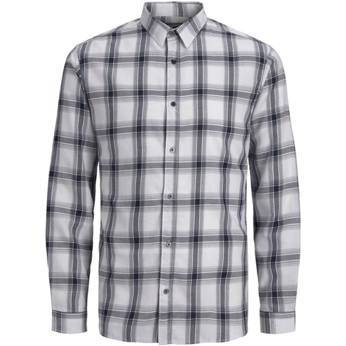 Jack & Jones - 12219371 JCOORION SHIRT LS WHITE CHECK Blanco