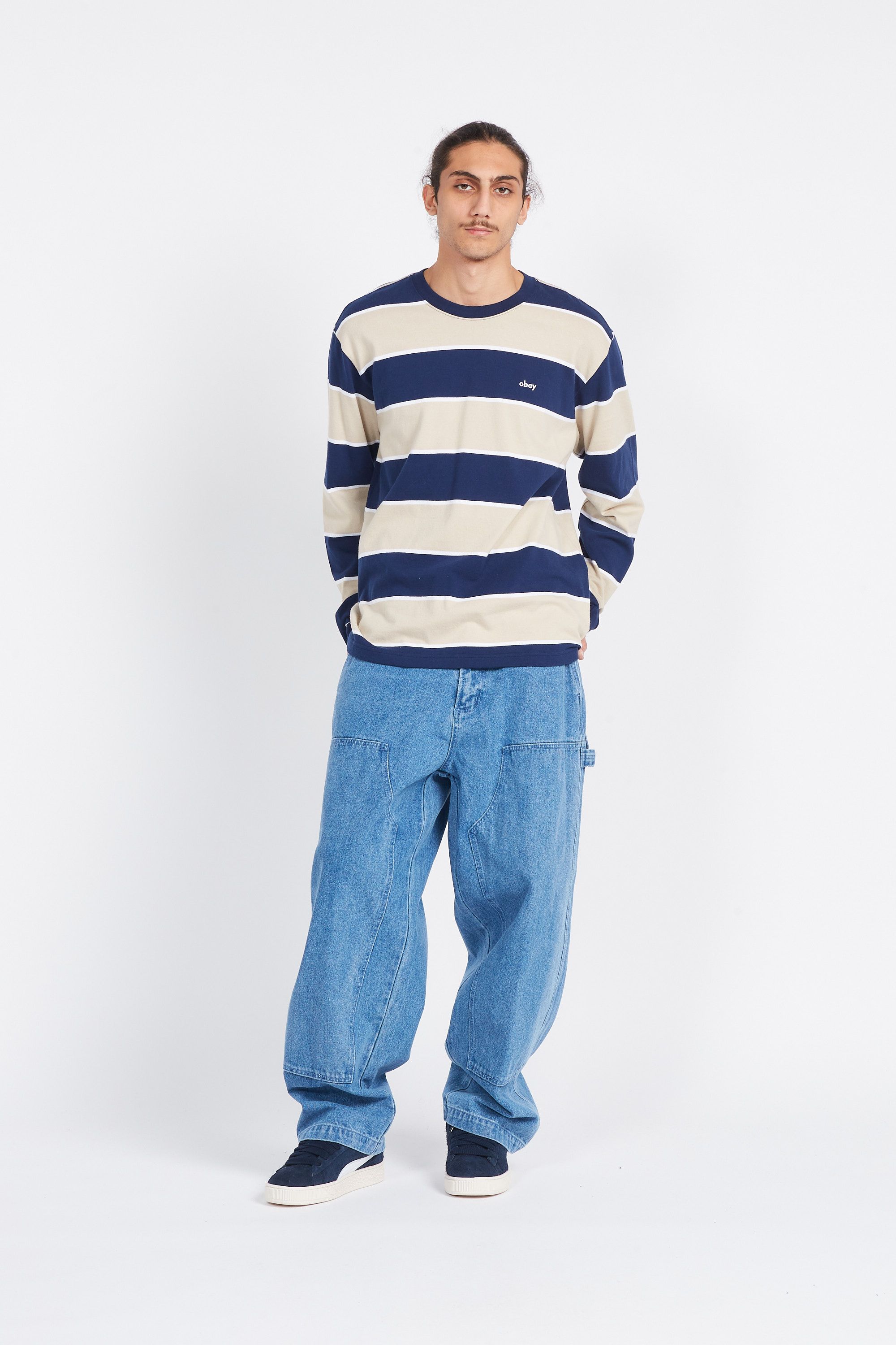 OBEY Jean  CARPENTER PANT Bleu