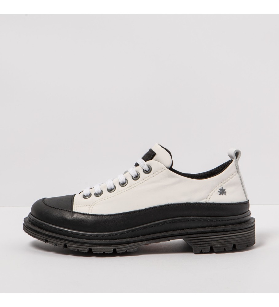 Sapatos de couro artístico 1894 Nylon branco