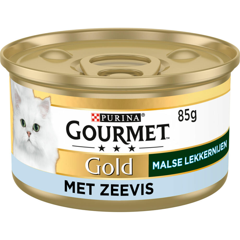Gourmet Gold Blik Malse Lekkernijen Zeevis85 gr