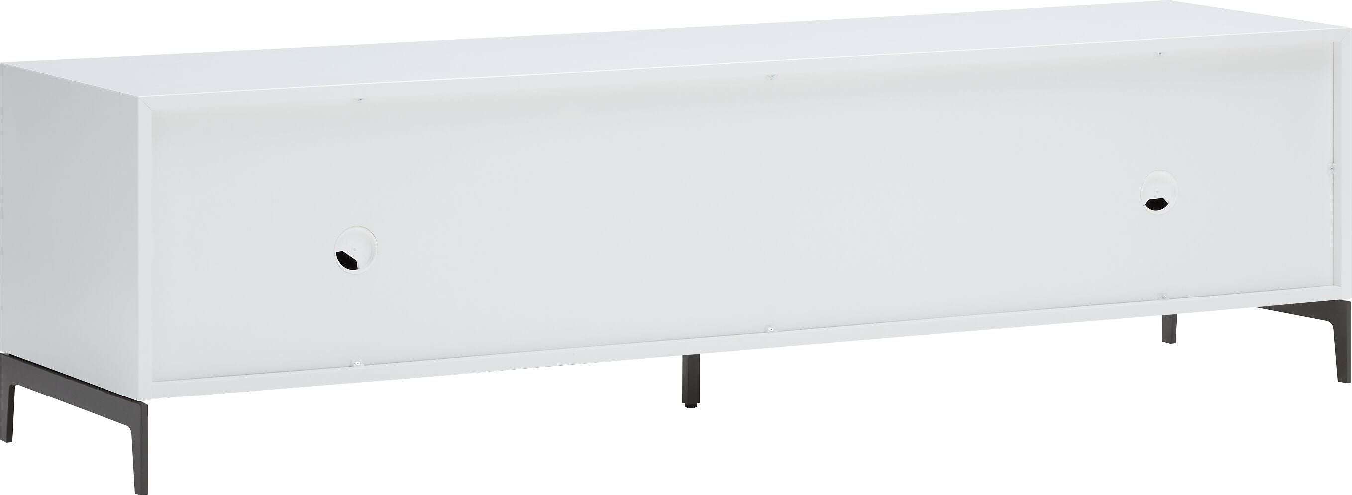 LUX Lowboard - Weiss / B: 180.0 cm x T: 46.0 cm x H: 49.5 cm