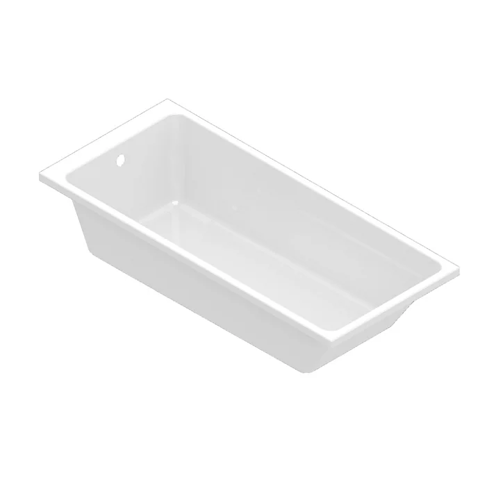 Baignoire droite Teesta L. 160 cm x l. 75 cm blanc