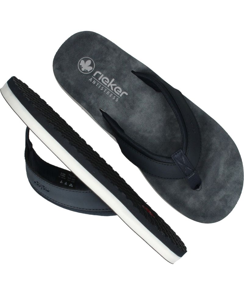 Rieker Slippers Blauw Heren