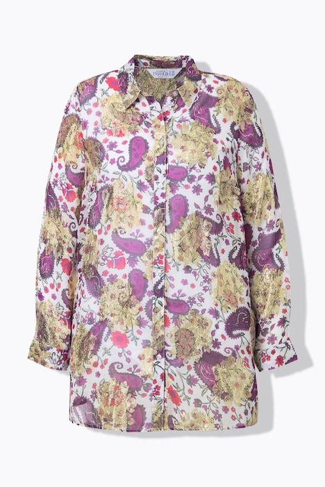 Hemdbluse, Boxy Shape, Paisleyprint