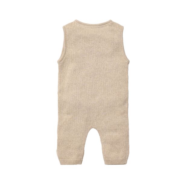 Little Dutch Gebreid Boxpakje - Pure Knit - Soft Beige Melange