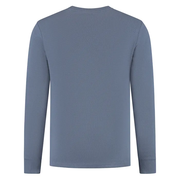 Calvin Klein Woven Label Waffle Longsleeve Shirt Heren