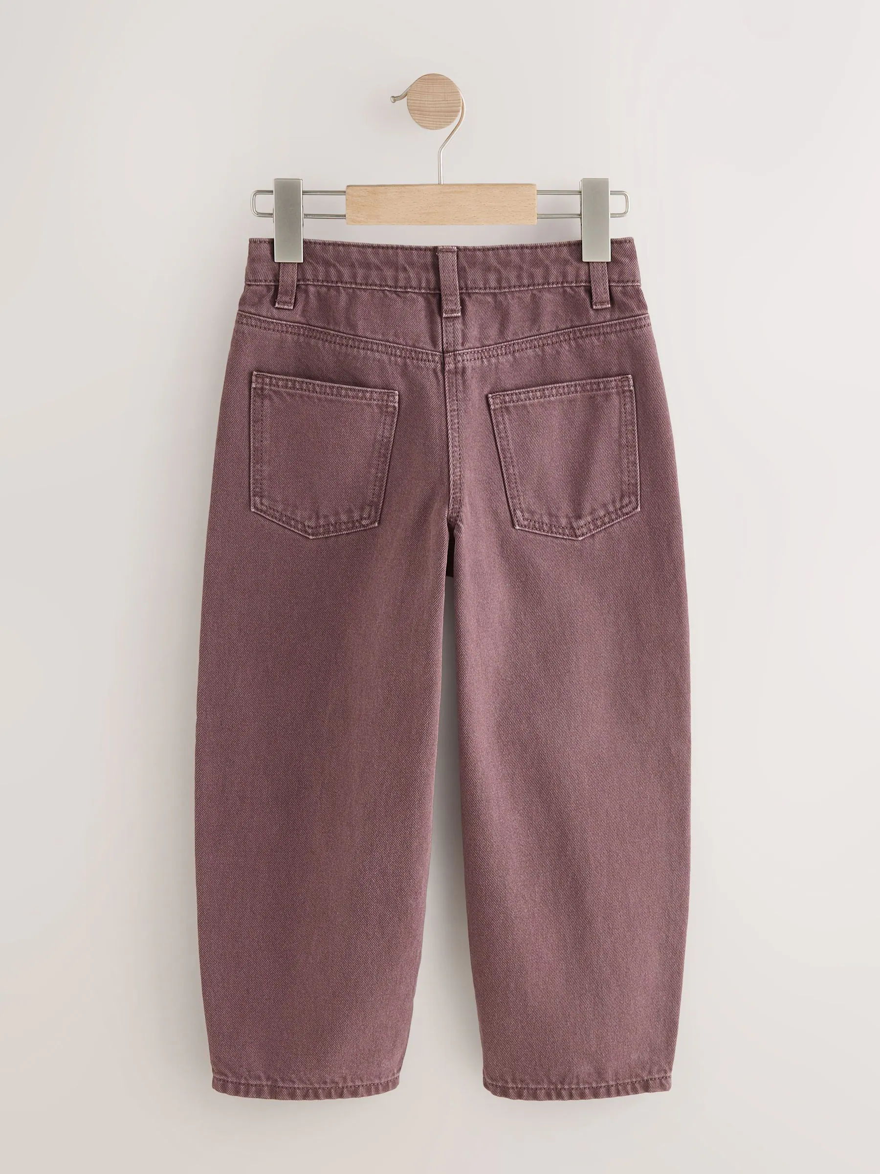 Chocoladebruin - Barrel jeans (3-16jaar)