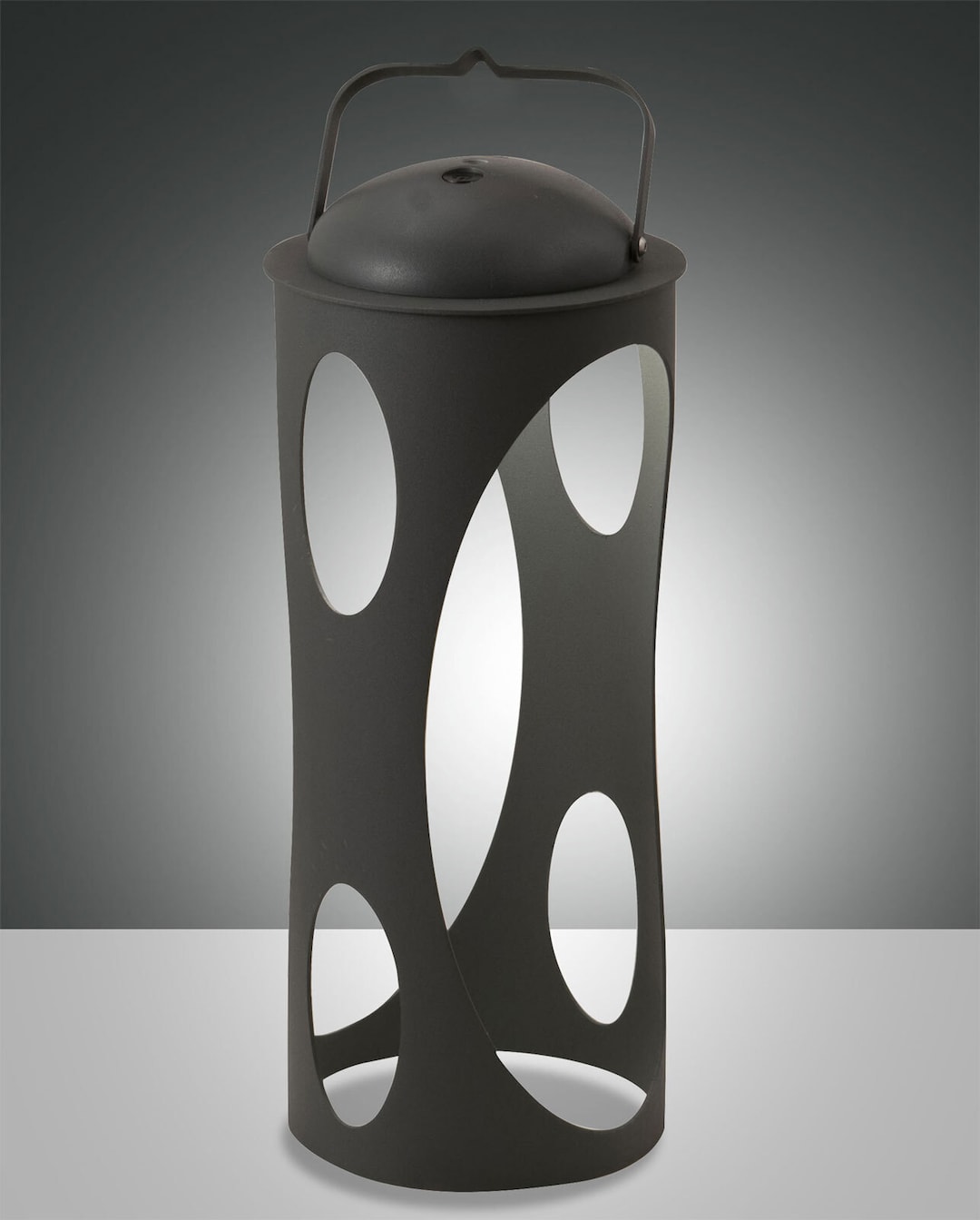 FABAS LUCE Akku LED Tischlampe CADDY anthrazit