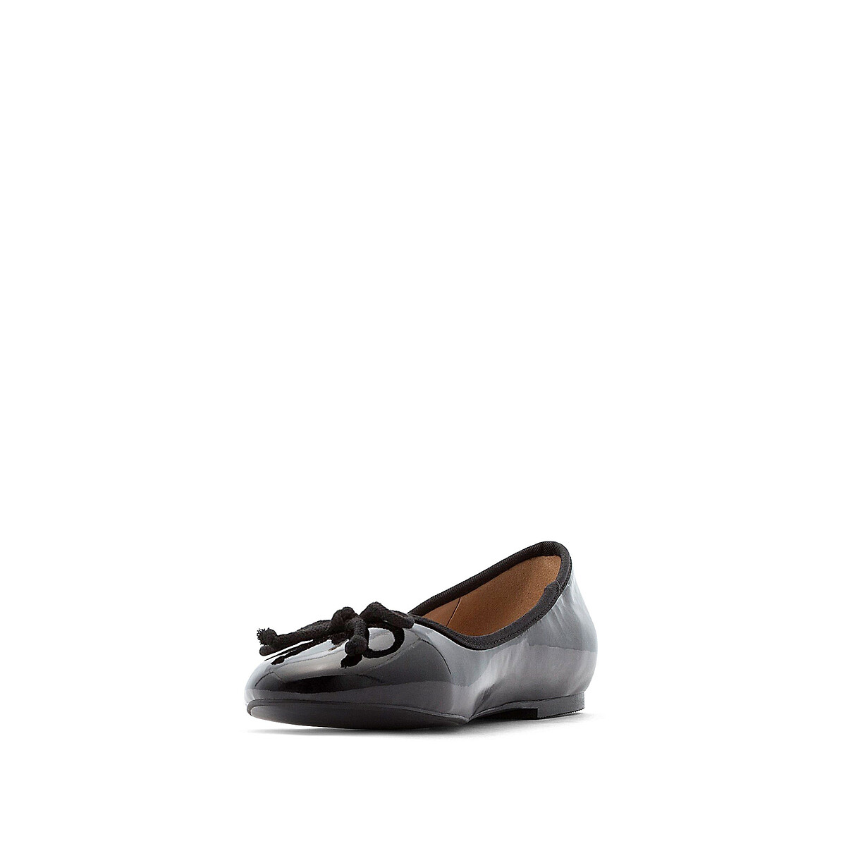 COLEÇÃO LA REDOUTE<br>Sapatilhas de ballet laqueadas com laço