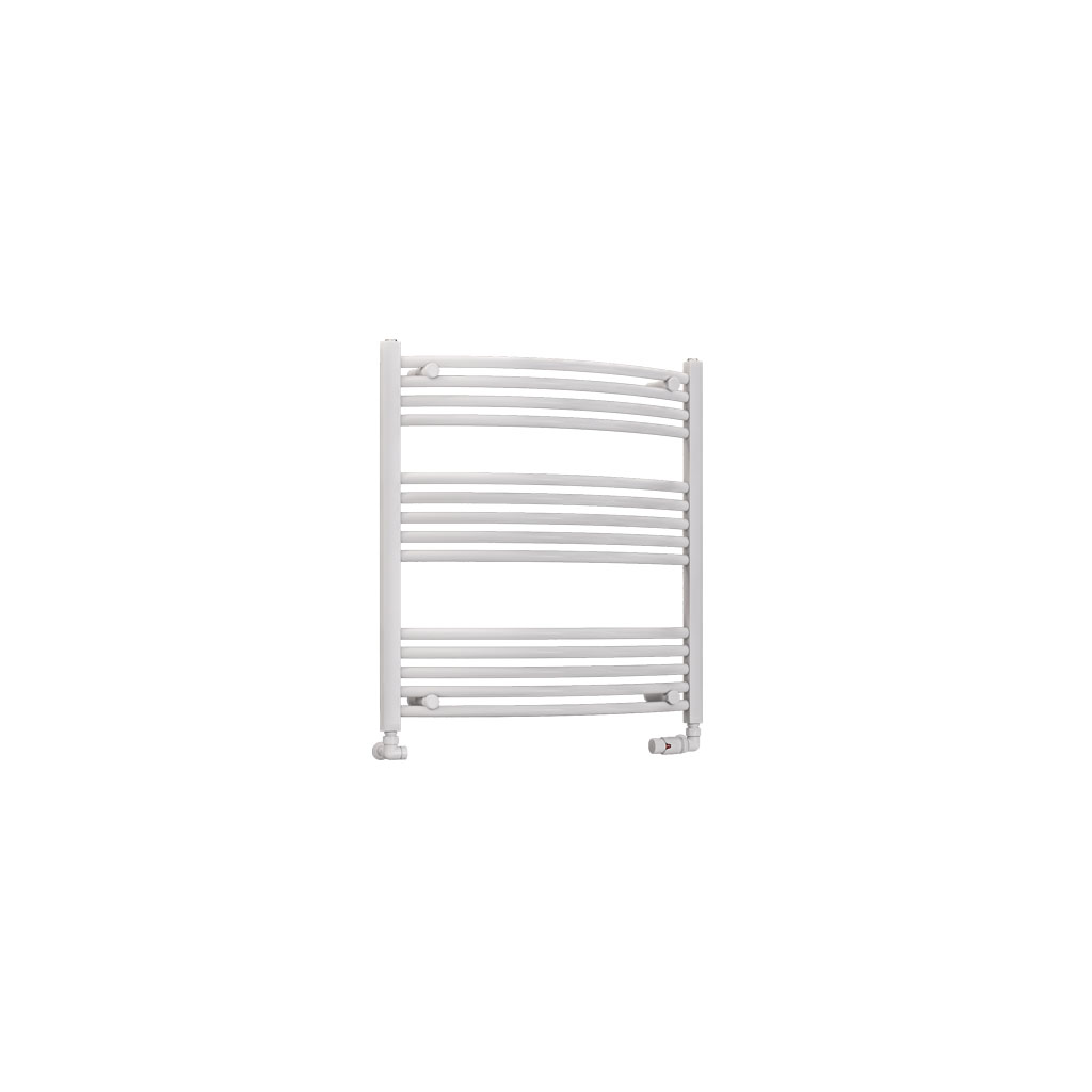 Eastbrook Wendover gebogen handdoekradiator 75x80cm 439W wit glans