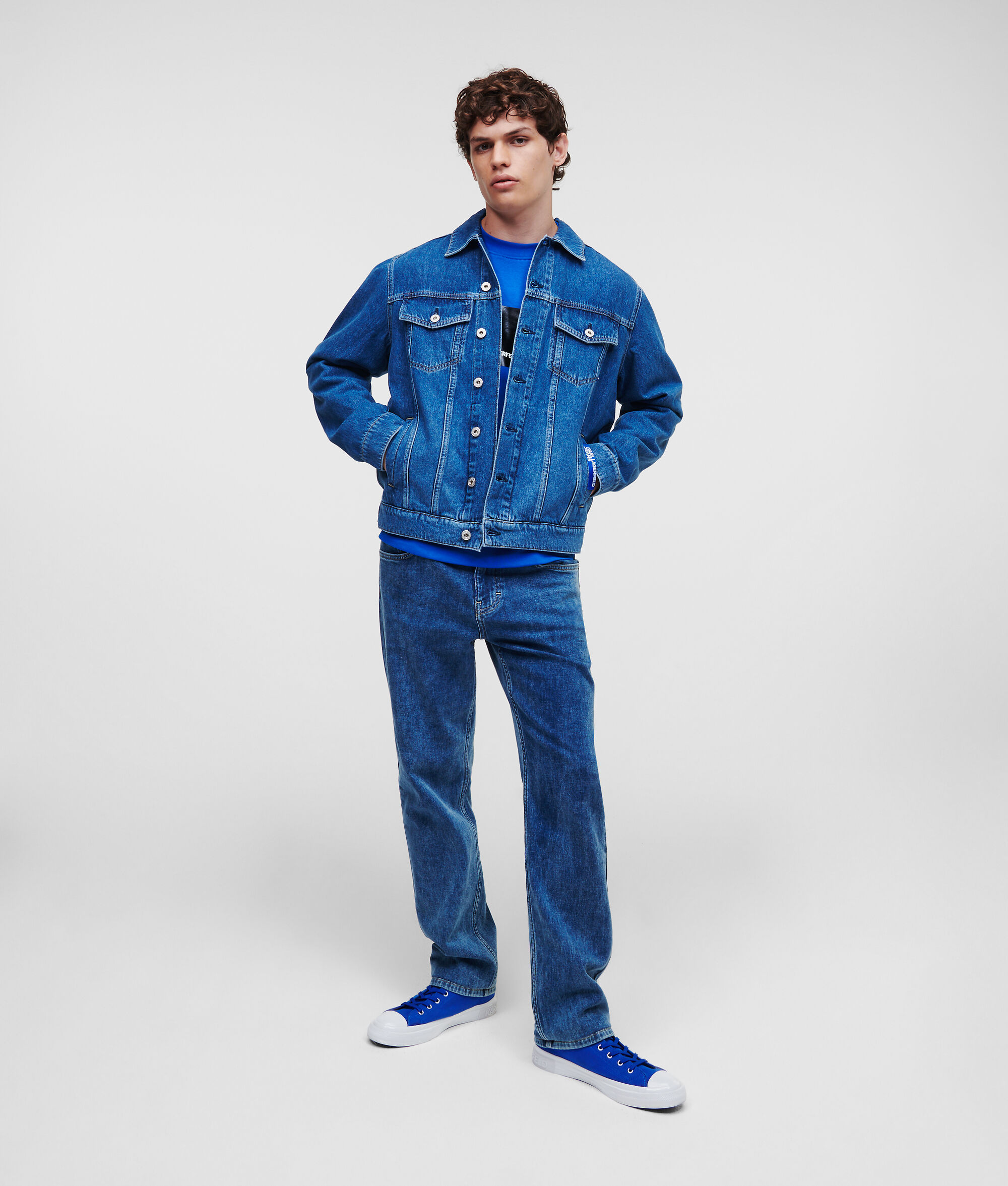 VESTE EN JEAN COUPE DROITE KLJ