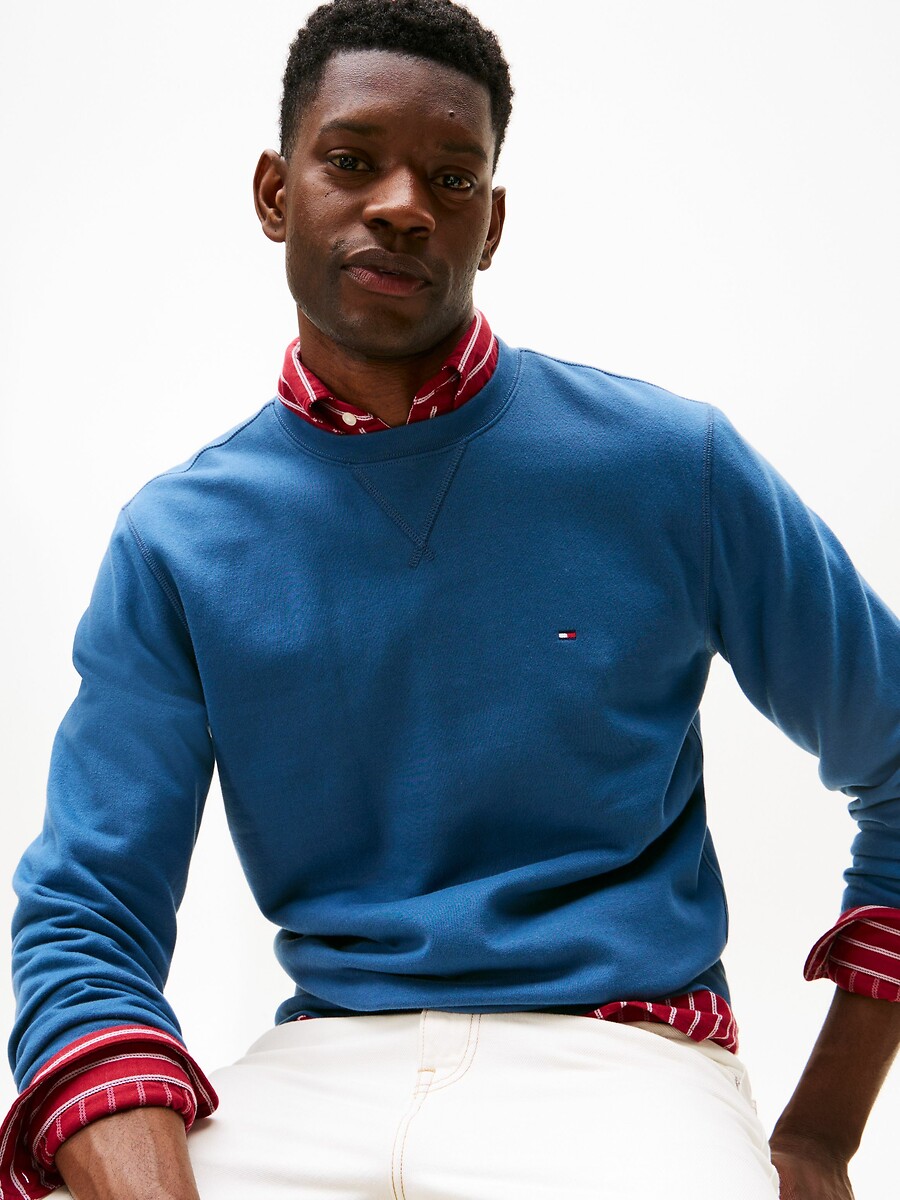 TOMMY HILFIGER<br>Suéter de gola redonda Essentials