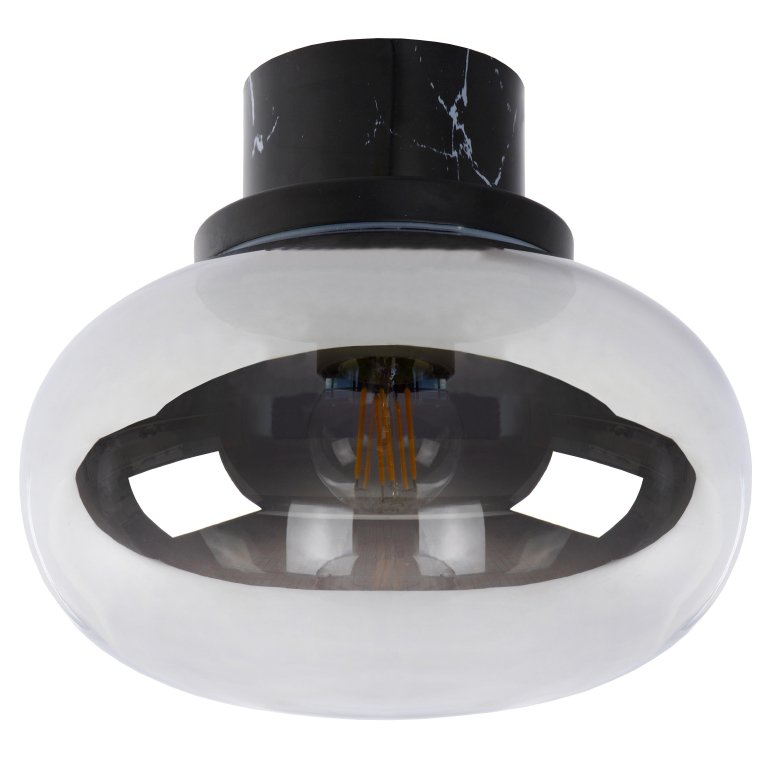 Lucide Lorena plafondlamp Ø23 badkamer IP44 fumé