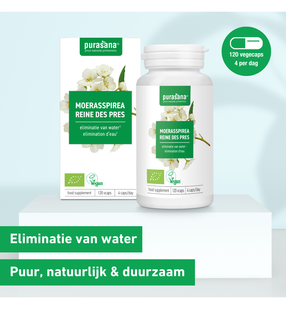 Purasana Moerasspirea/Reine Des Pres Vegan Bio (120 vega capsules)