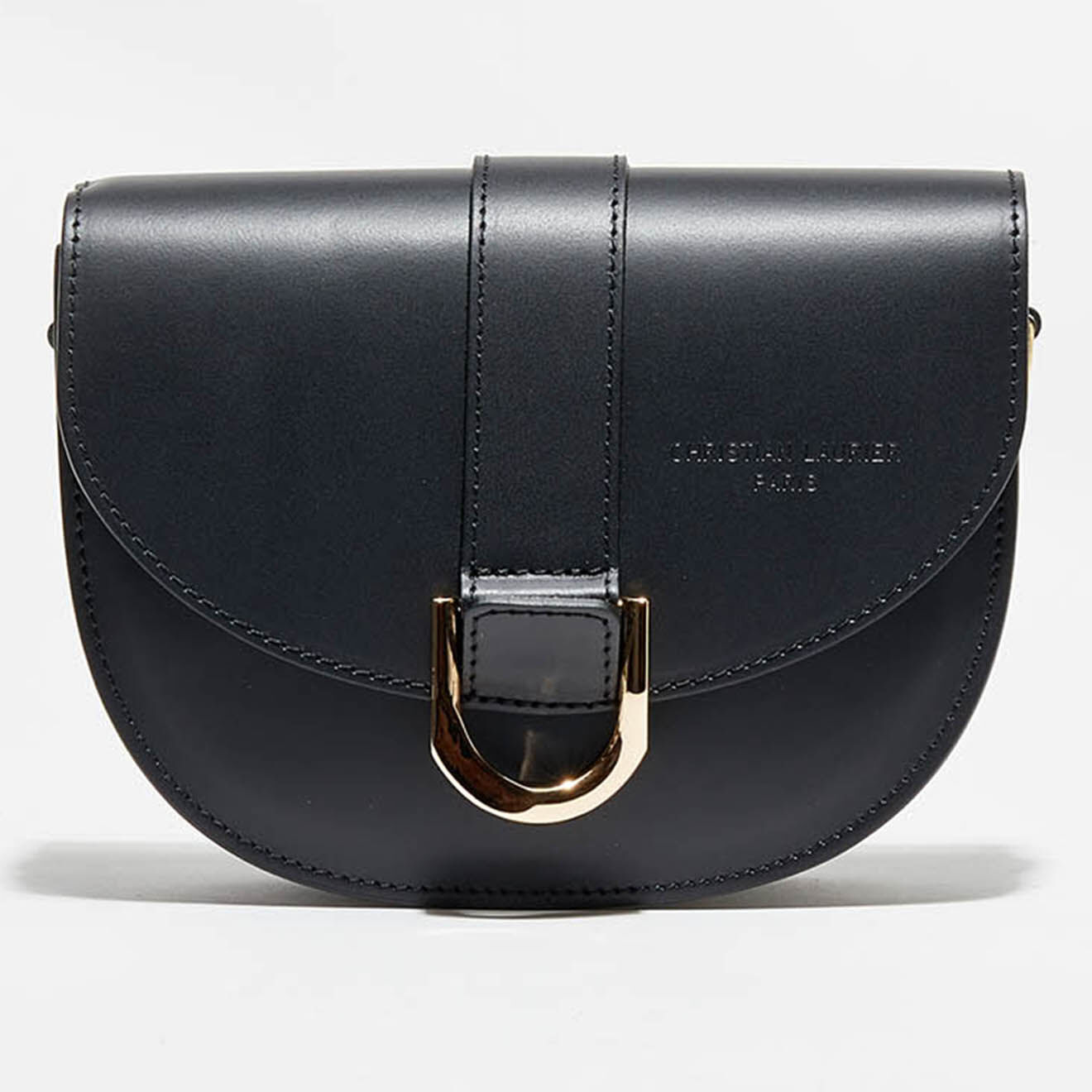 Christian Laurier Sac bandoulière en Cuir Suzy noir - 21x16x6.5 cm