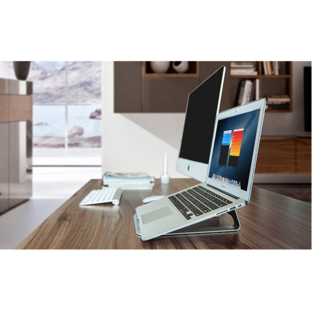 MacBook Alu Hybrid Laptop Ständer Halter - Silber