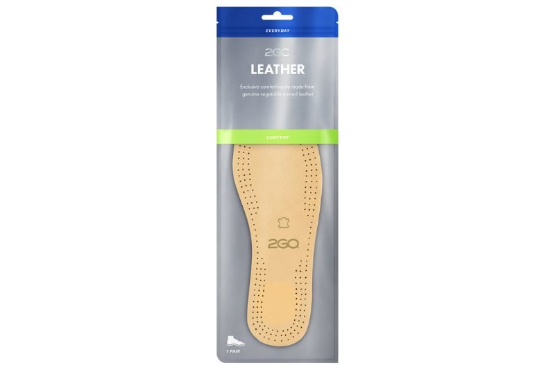 2GO LEATHER NEUTRAL LÆDERSÅL I GARVET LÆDER