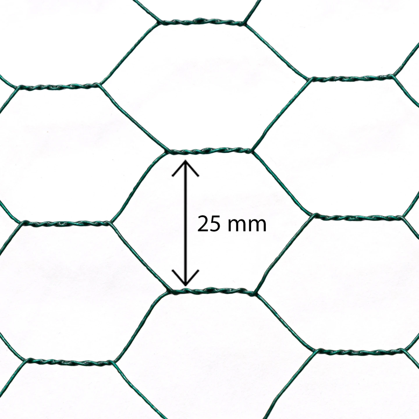 Grillage pour poules vert 1x25M maille 25mm triple torsion clôture souple jardin animaux