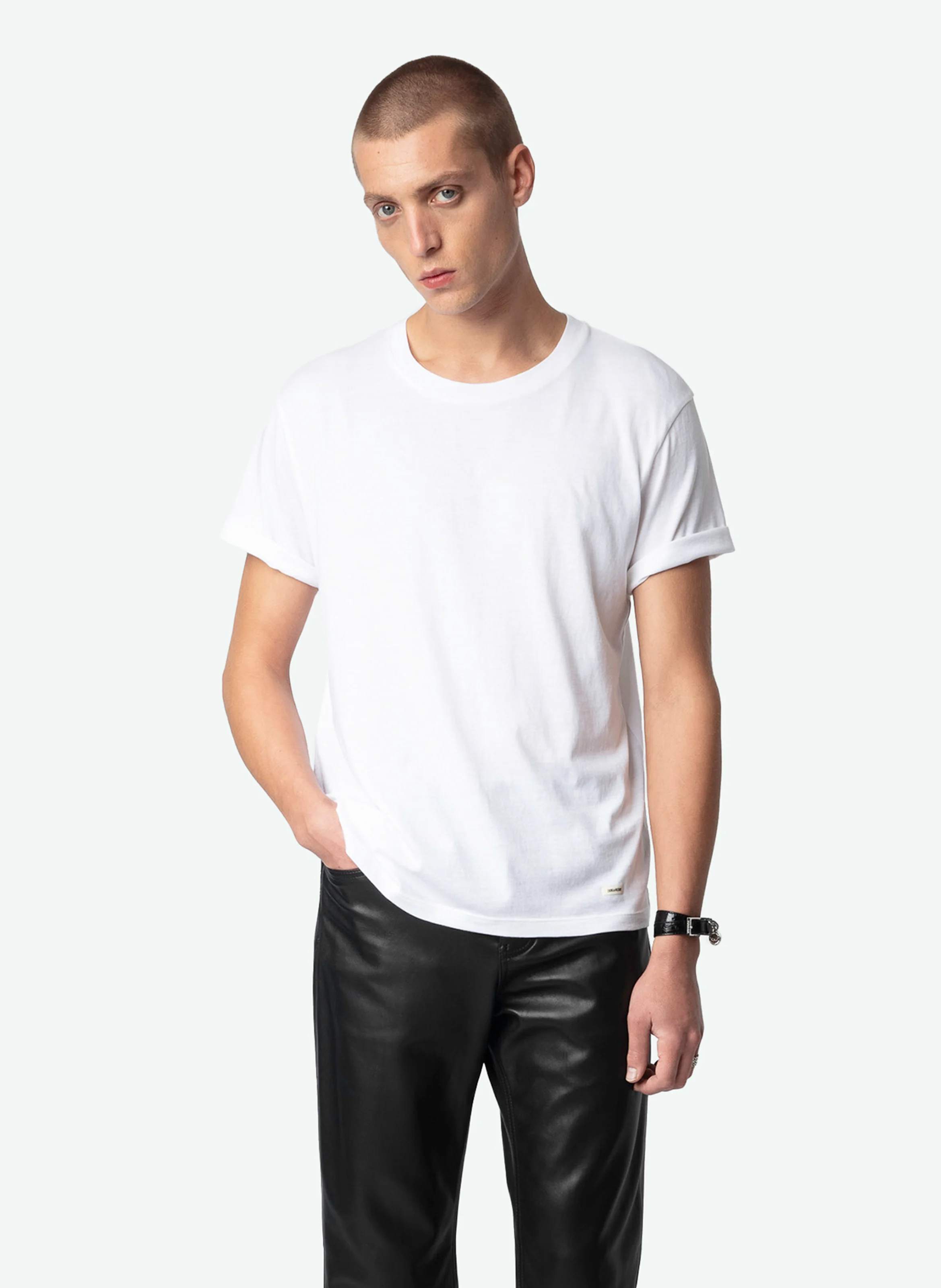 TOMMY - Tee-shirt droit en coton bio | Blanc