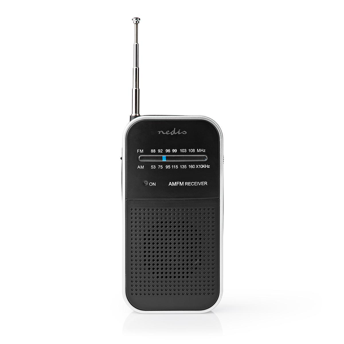 Nedis rdfm1110si fm-radio - zwart