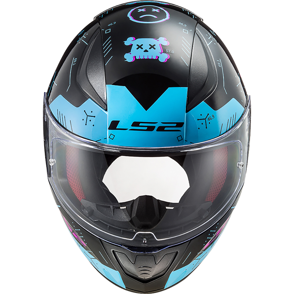 LS2 - Casque FF353 Rapid Player Noir / Turquoise