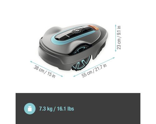 GARDENA smart SILENO city robotmaaierset 600 m² met LONA-functie - Compatibel met SMART HOME van hornbach