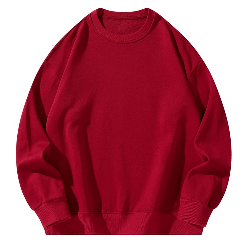 Fireon - Sweatshirt met ronde hals en effen kleur