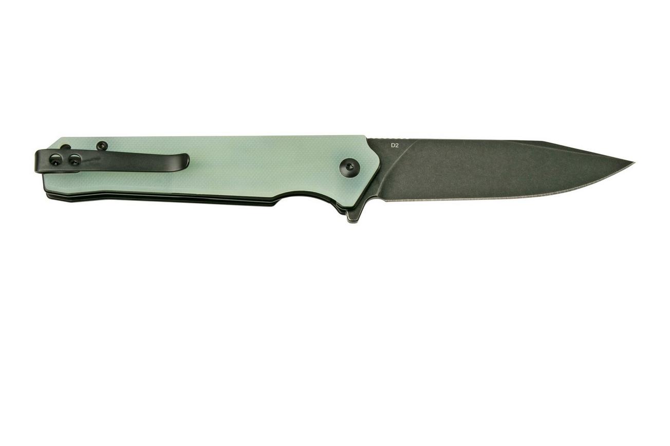 QSP Knife Mamba V2, QS111-J2, Blackwashed, Jade G10, zakmes
