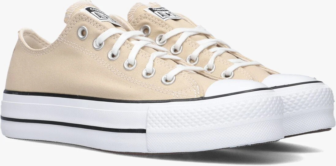 CONVERSE beige converse lage sneakers chuck taylor all star lift platform 1