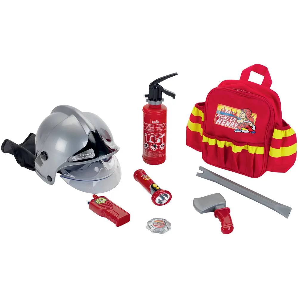 SET POMPIER - SAC A DOS AVEC CASQUE ET ACCESSOIRES