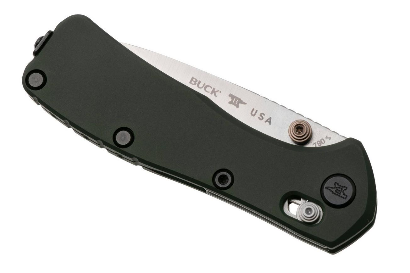 Buck 790 Mini Range Elite 0790GRS Satin MagnaCut, Green Aluminum, zakmes