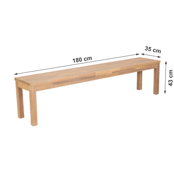 KARWEI tuinbank Hugo 180 cm light teak acaciahout