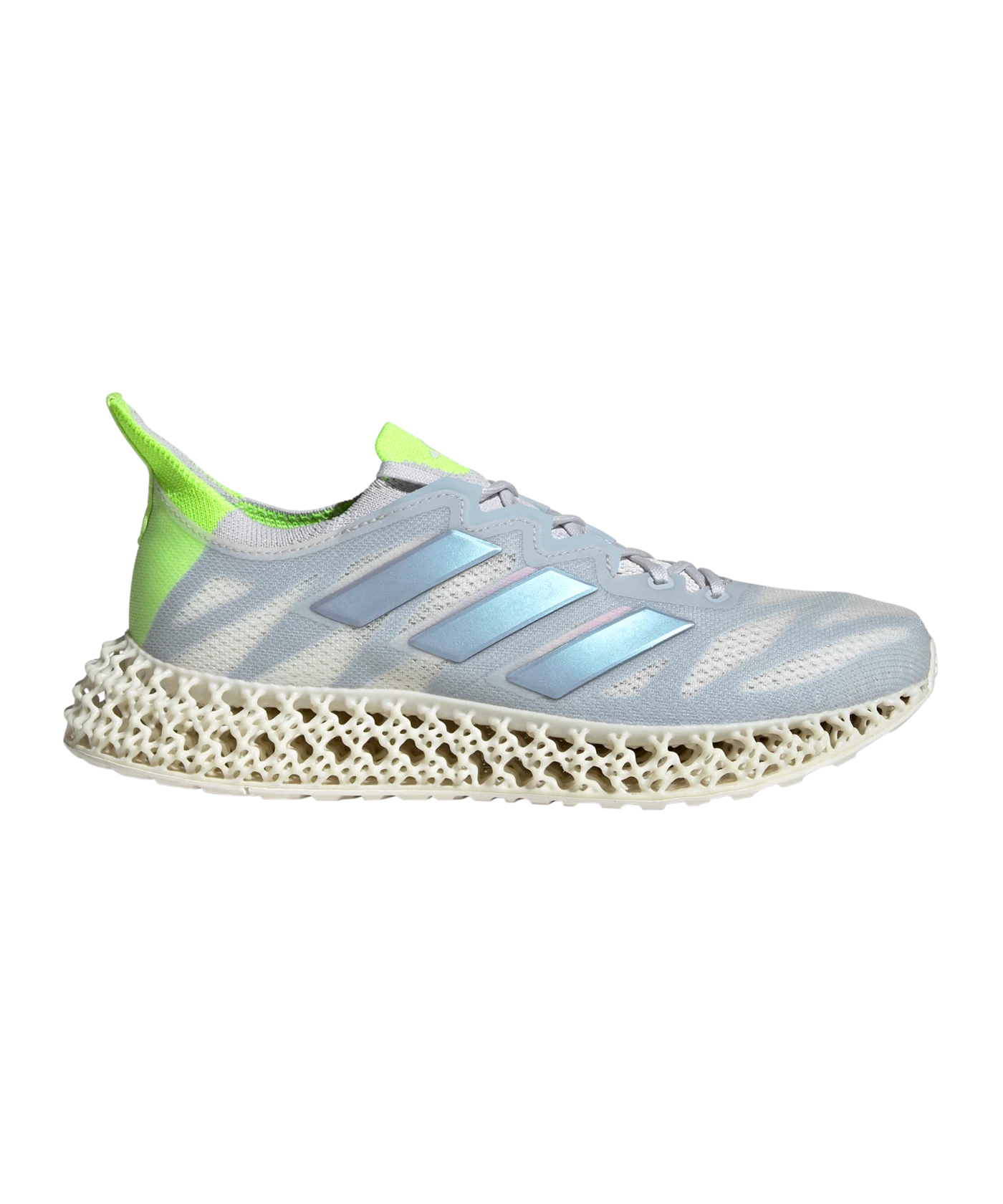 adidas 4DFWD 3 Damen Grau Lila Gelb Laufschuh