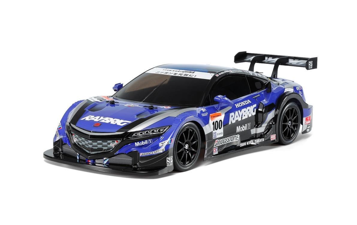Tourenwagen Raybrig NSX Concept-GT TT-02 Bausatz + ESC, 1:10<br>4WD On-Road RC Modell Bausatz im Massstab 1:10