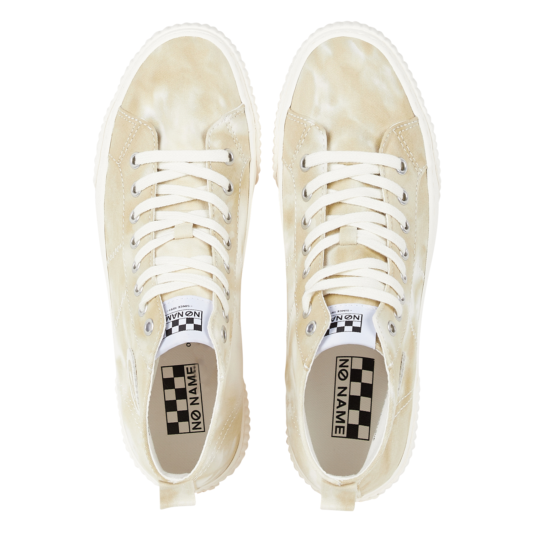 IRON MID SIDE - Baskets montantes en cuir| Beige