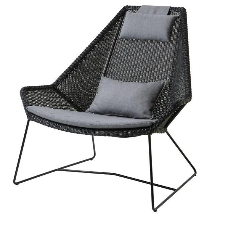 Cane-Line Breeze Highback Lounge fauteuil Black