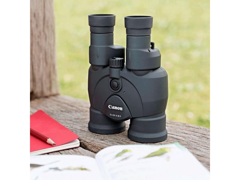 Canon Fernglas 12x36 IS III Leistungsstarkes und handliches Fernglas mit 12facher Vergrösserung und Bildstabilisator – ideal zur Vogelbeobachtung, für Sportveranstaltungen und auf Reisen
