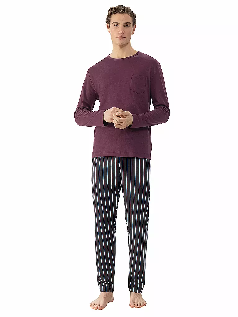 MEY Pyjama dunkelrot