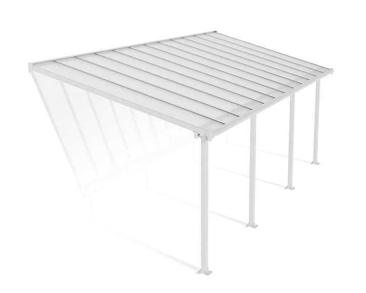 Pergola adossée Olympia 3 x 7,30m blanc