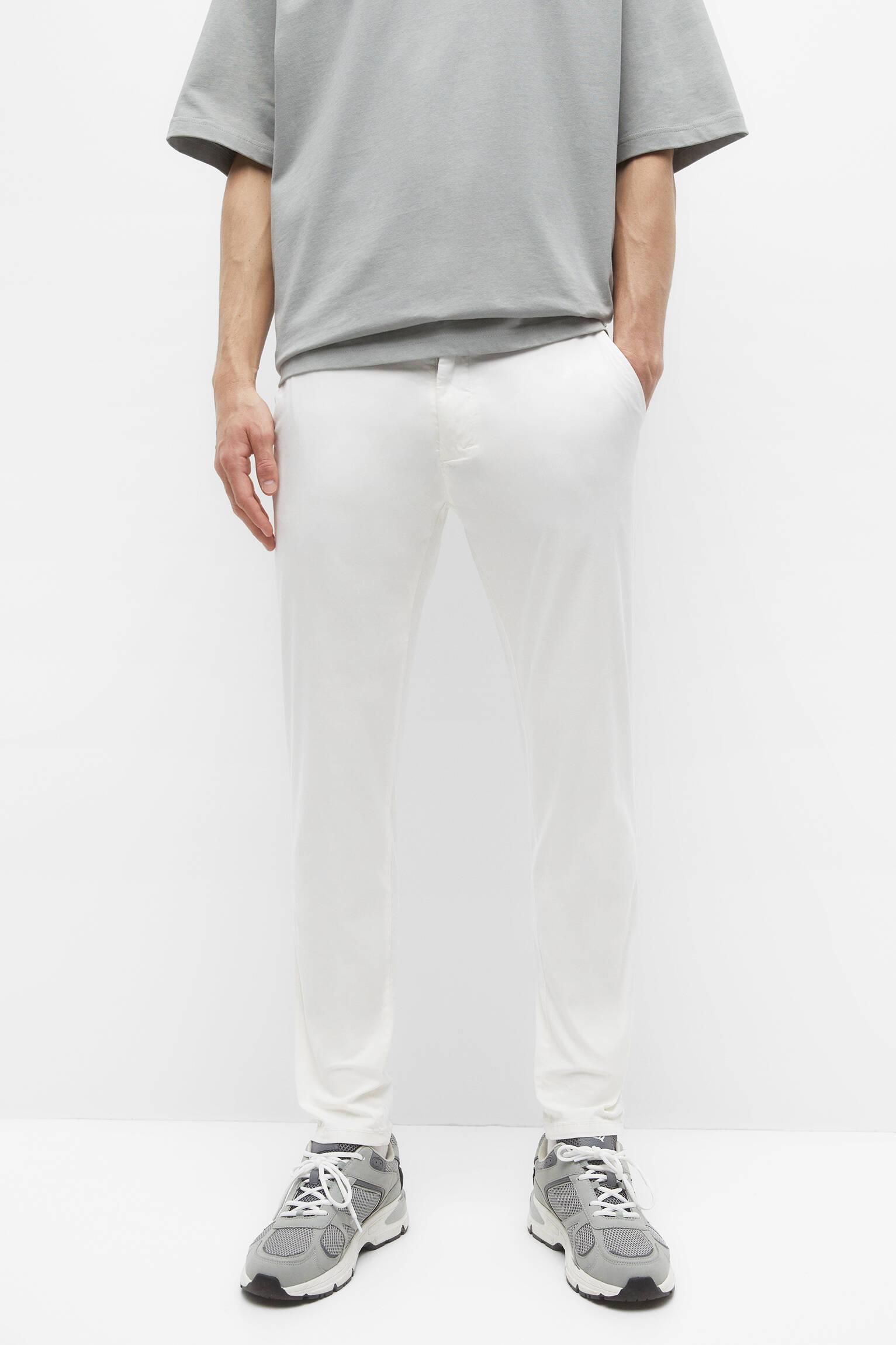 CALÇA CHINO BÁSICA - BRANCA