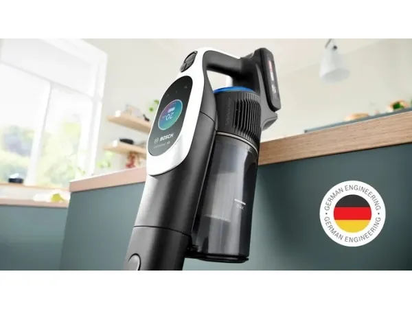Bosch BCS1041WAC, Stick vakuum, Poseløs, Sort, Hvid, 0,4 L, Dry, HEPA