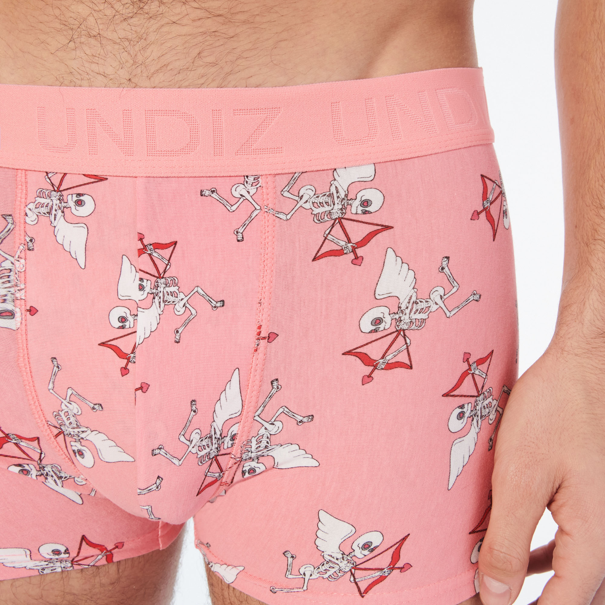 Boxer à motifs Cupidon squelette