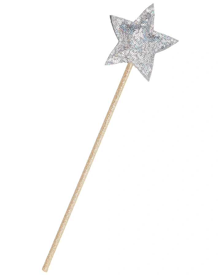 Zauberstab SEQUIN WAND in silber