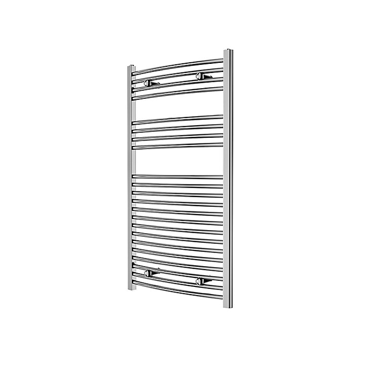 Sèche-serviettes eau chaude galbé Flomasta argent 382W
