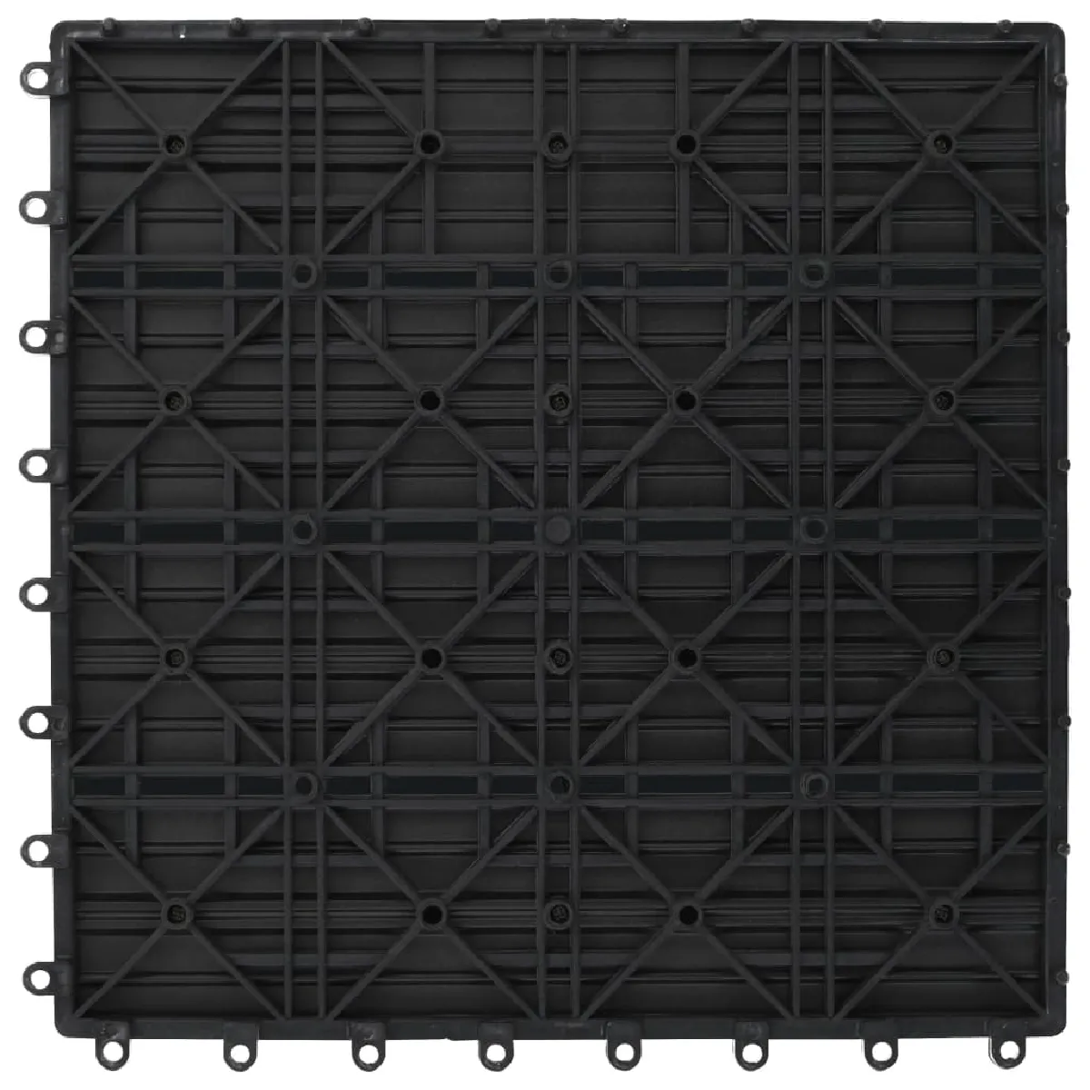 Vidaxl Carreaux de terrasse WPC 30x30 cm 1m² - Gris